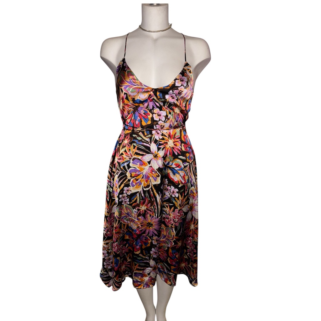 Vici Floral Backless Midi Dress - Nwot